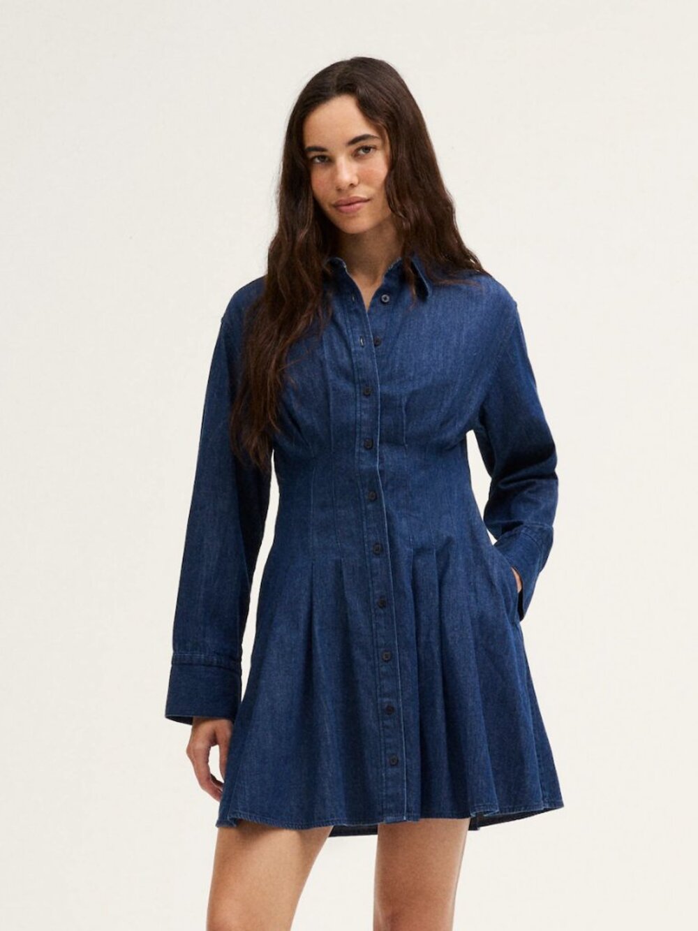 Madewell Chrissy Denim Mini Shirtdress size 6 NWOT